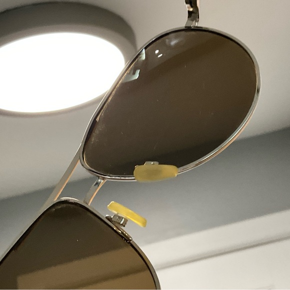 Marc New York aviator polarized gold brown sunglass - Picture 9 of 10